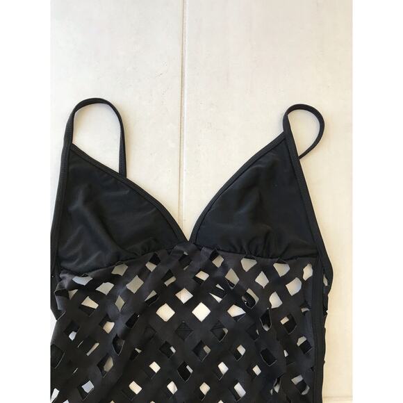 Current Mood Swim Tank Swimsuit One Piece Laser Cut Swimwear - Picture 2 of 9